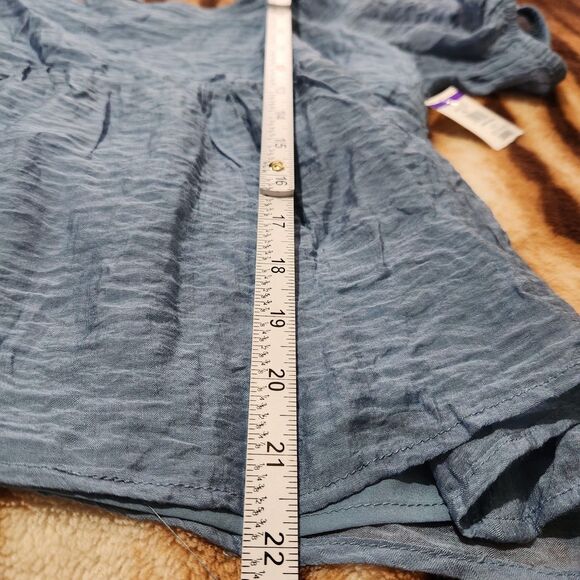 Melrose and Market top Size XXL Smoke Blue Color Open Back Lightweight - Picture 5 of 11